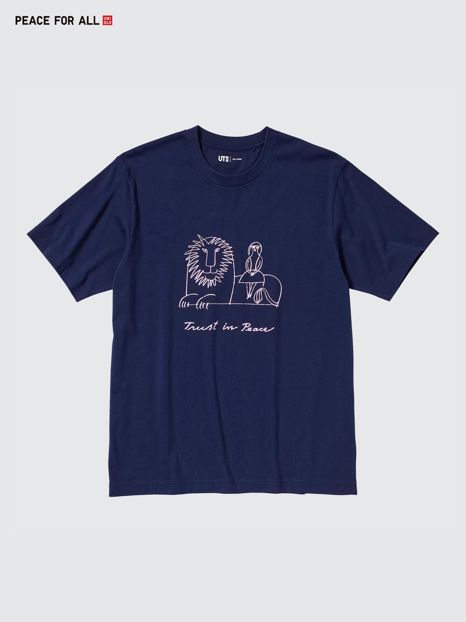 Футболка PEACE FOR ALL с графическим принтом (короткий рукав, стандартный крой) Lisa Larson