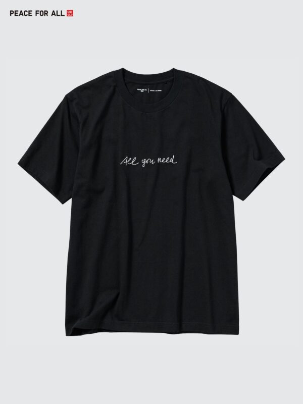 Футболка с принтом «PEACE FOR ALL» (с коротким рукавом, крой регуляр) H&deM