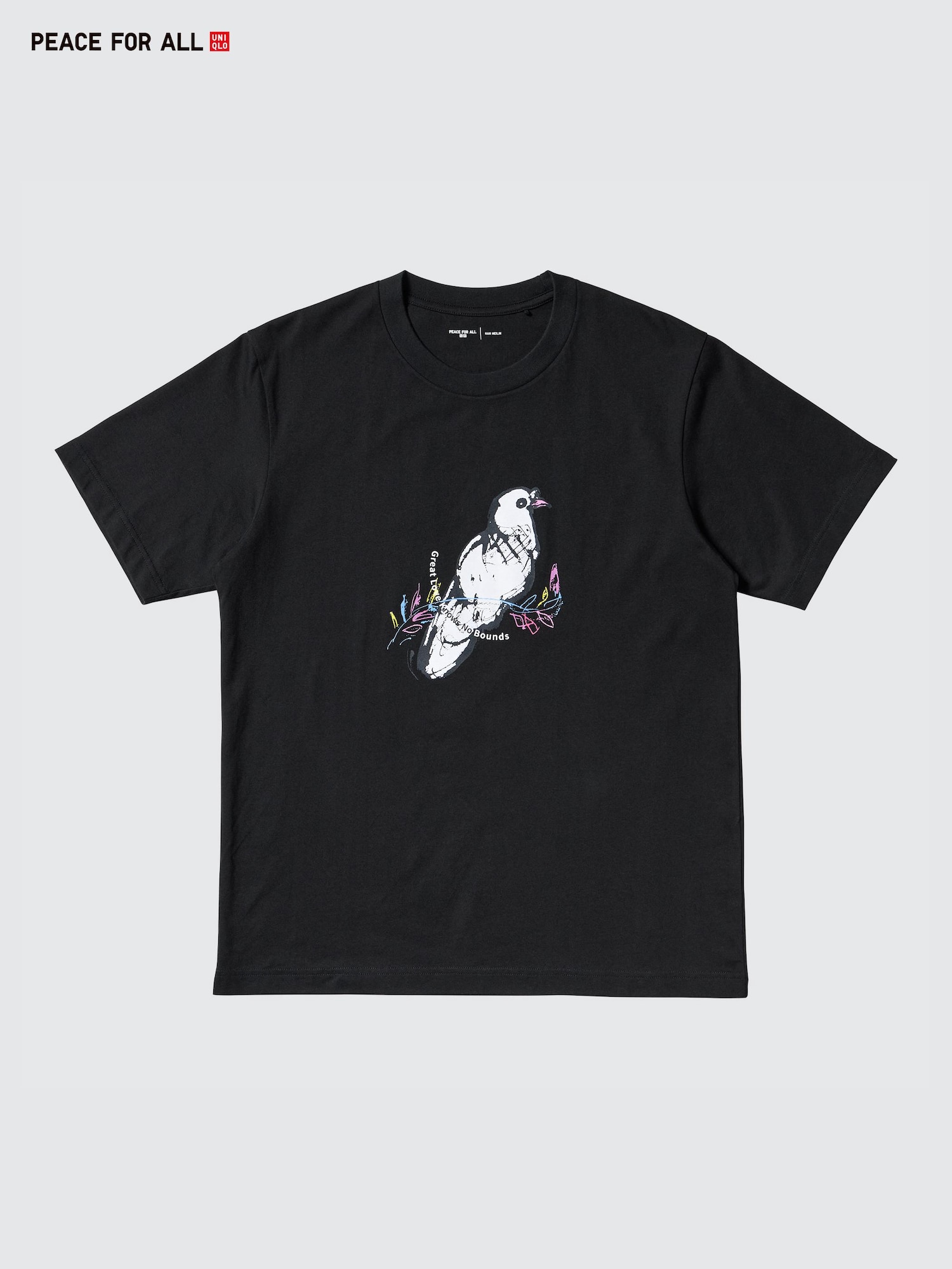 Футболка PEACE FOR ALL с графическим принтом (короткий рукав, стандартный крой) Han Meilin