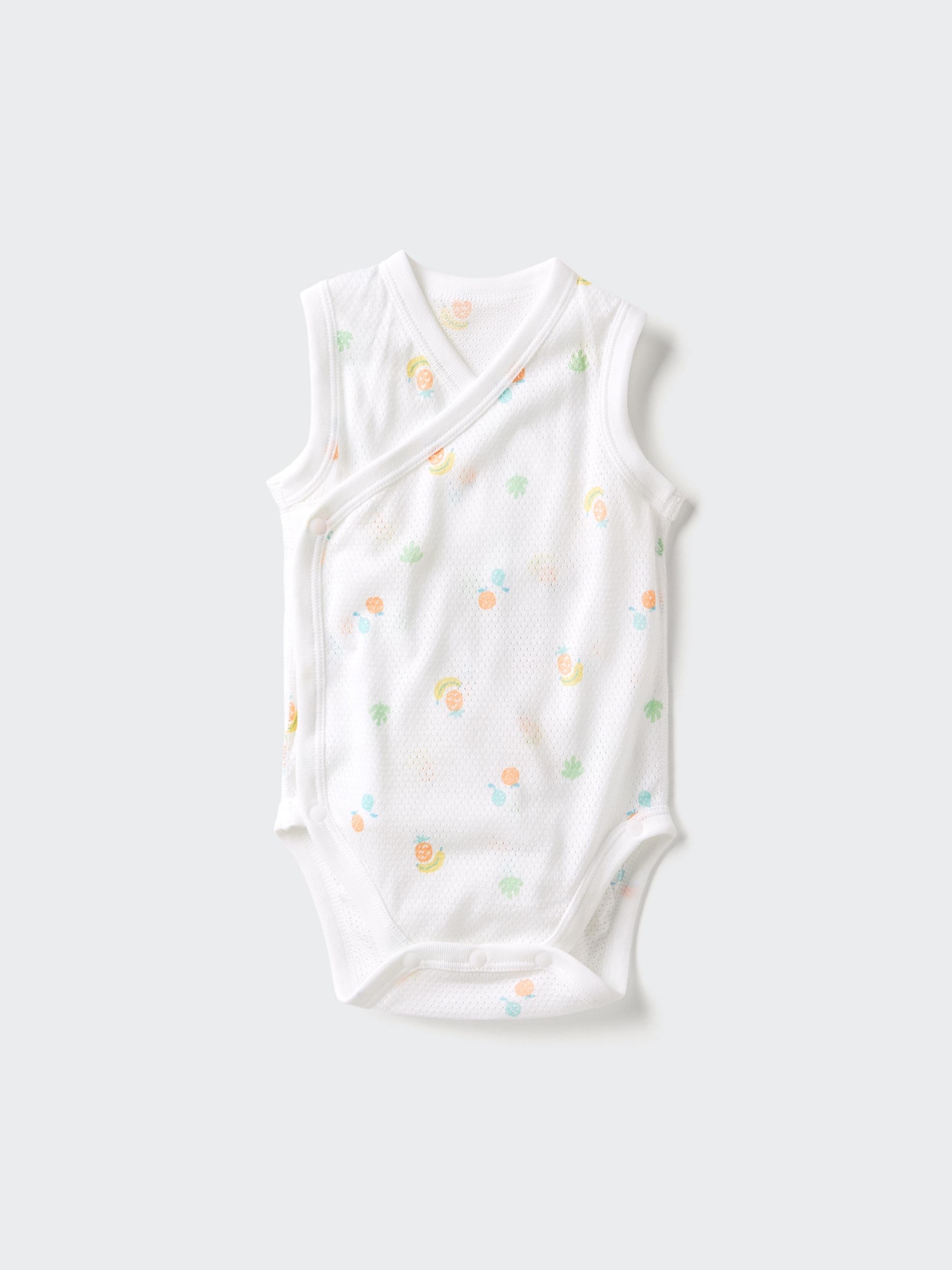 Футболка-боди из хлопкового трикотажа без рукавов с принтом