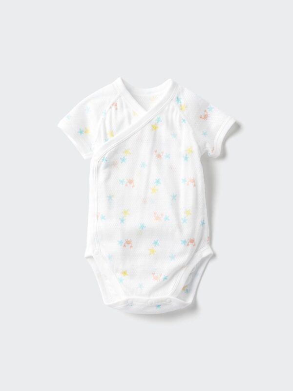 Хлопковый сетчатый боди с короткими рукавами BN (60 см)