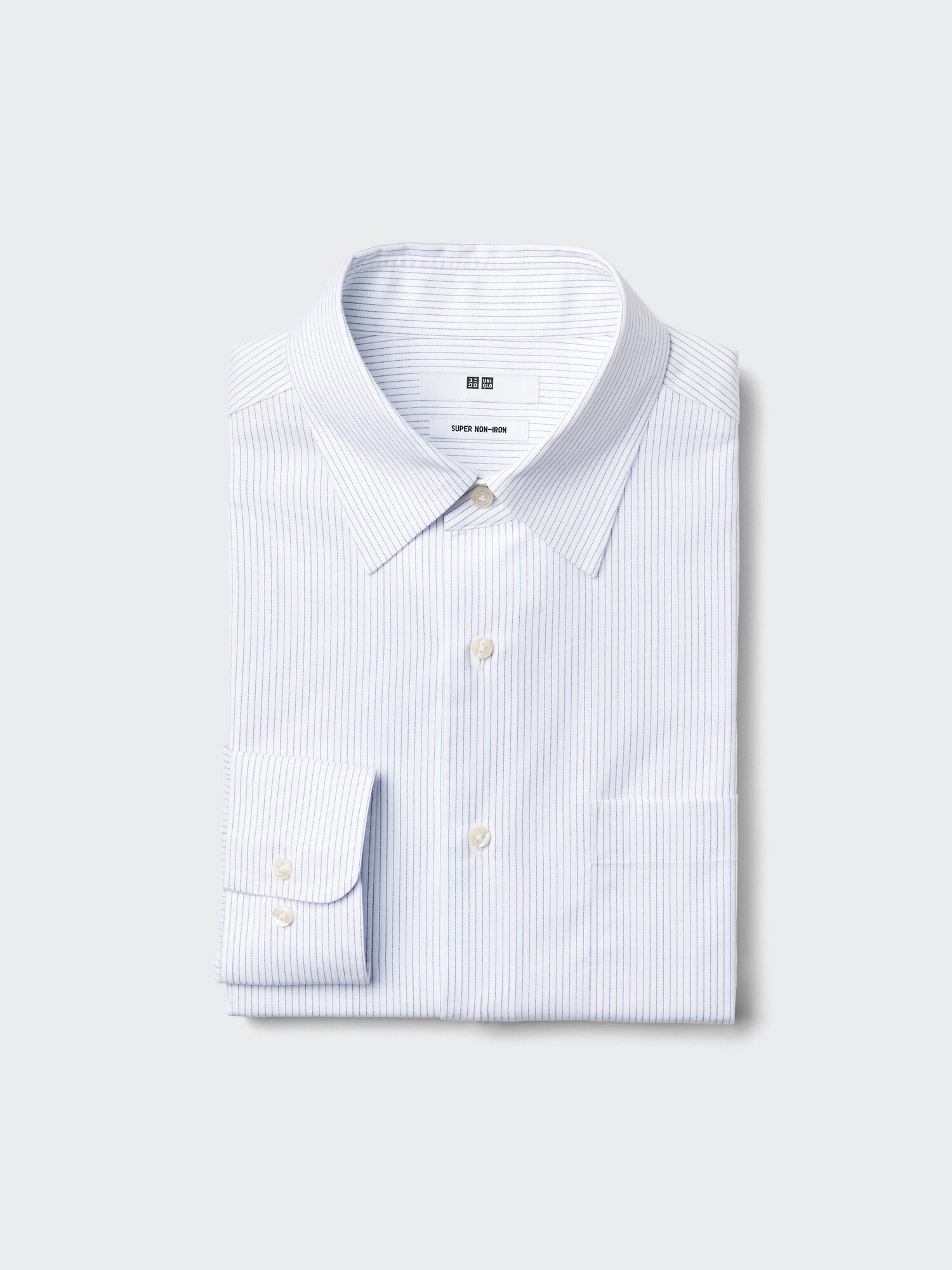 Рубашка Super Non-Iron (с длинными рукавами, с классическим воротником), в полоску
