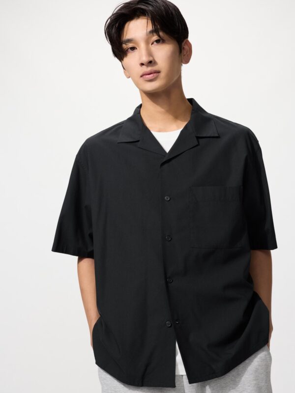 Рубашка с отложным воротником (короткий рукав)