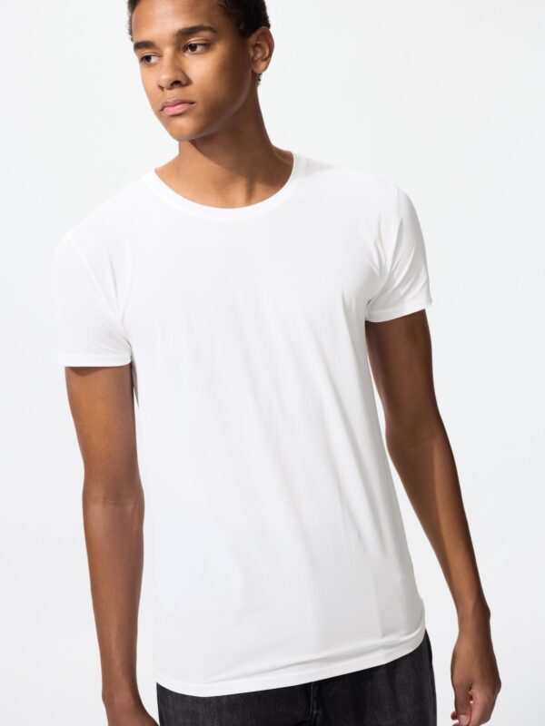 Футболка с круглым вырезом из сетчатого материала AIRism (с коротким рукавом)