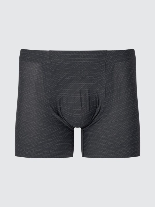 Трусы-боксеры бесшовные из сетчатого материала AIRism с принтом