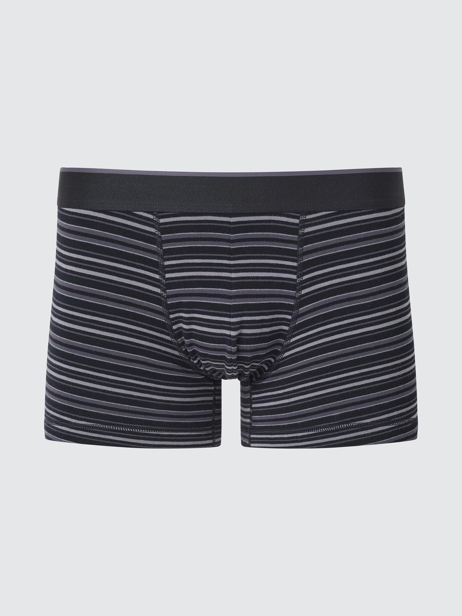 Хлопковые стринги-боксеры (низкая посадка) в полоску