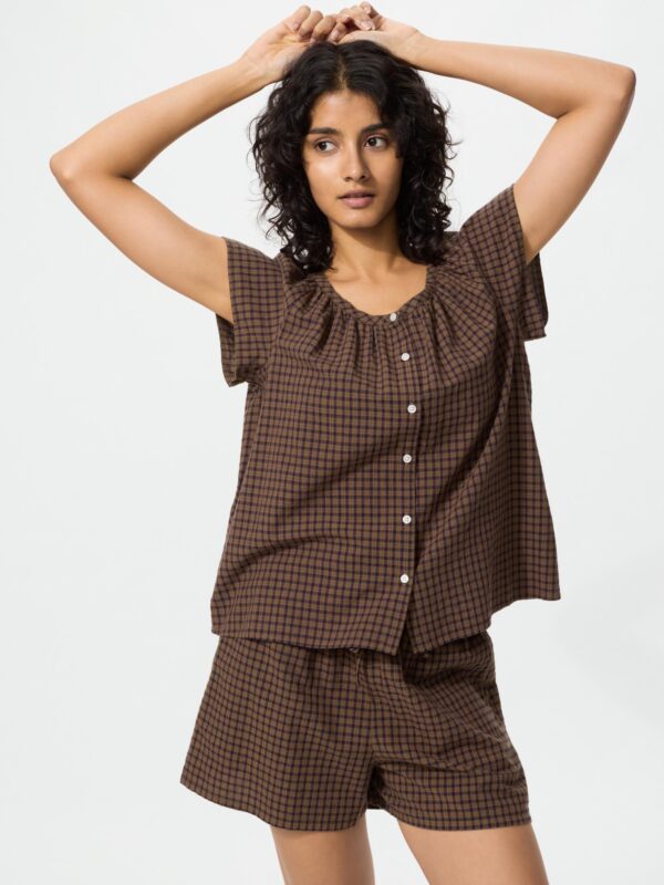 Комплект с хлопковыми французскими рукавами