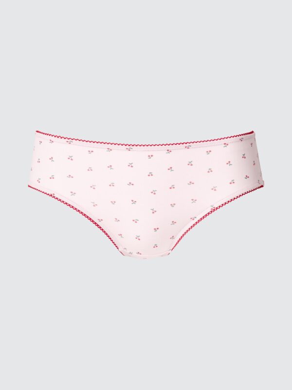 Шорты из мягкого модала (средняя талия) вишневые