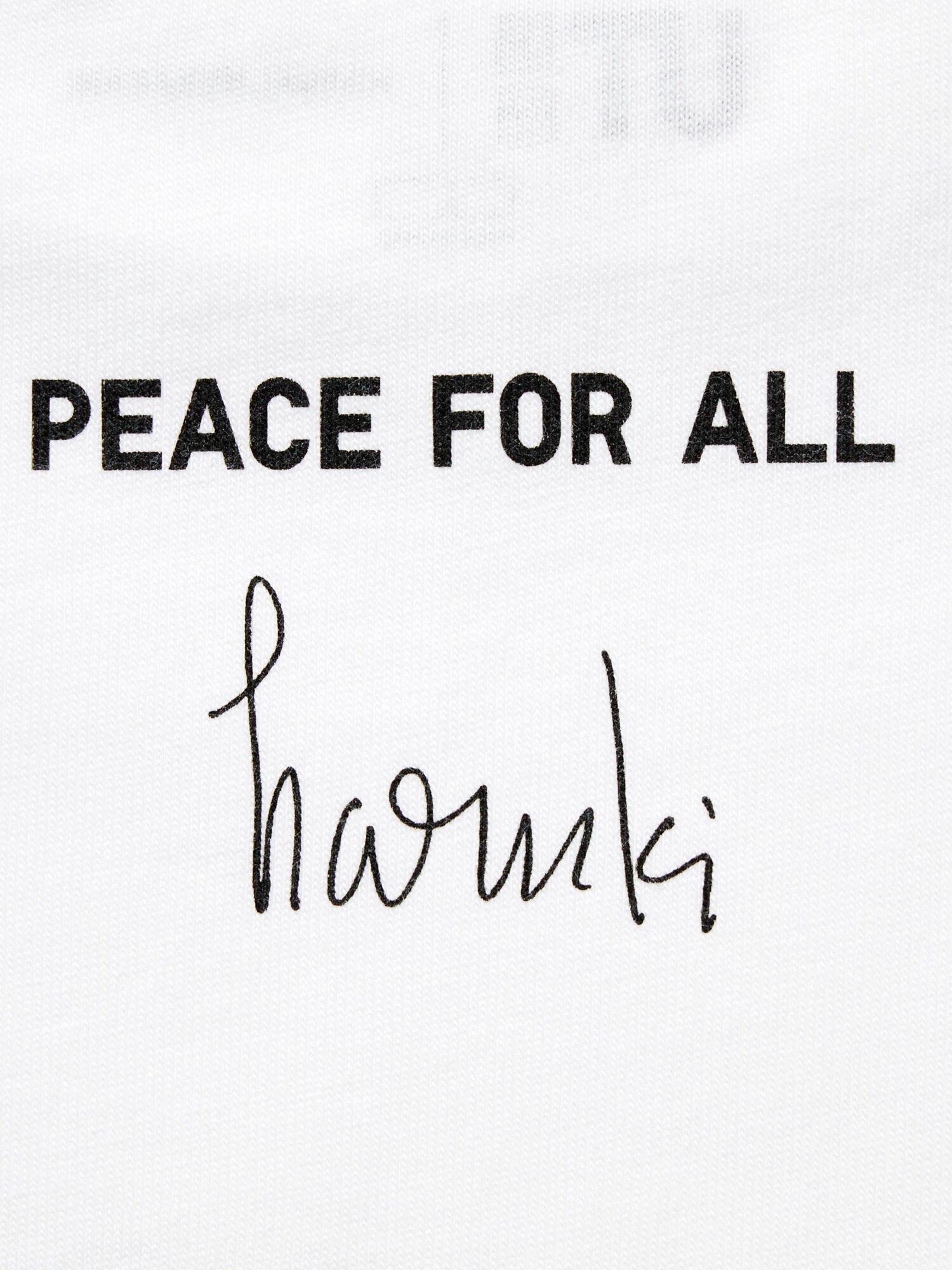 Футболка с принтом «PEACE FOR ALL» (с коротким рукавом, крой regular), Haruki Murakami