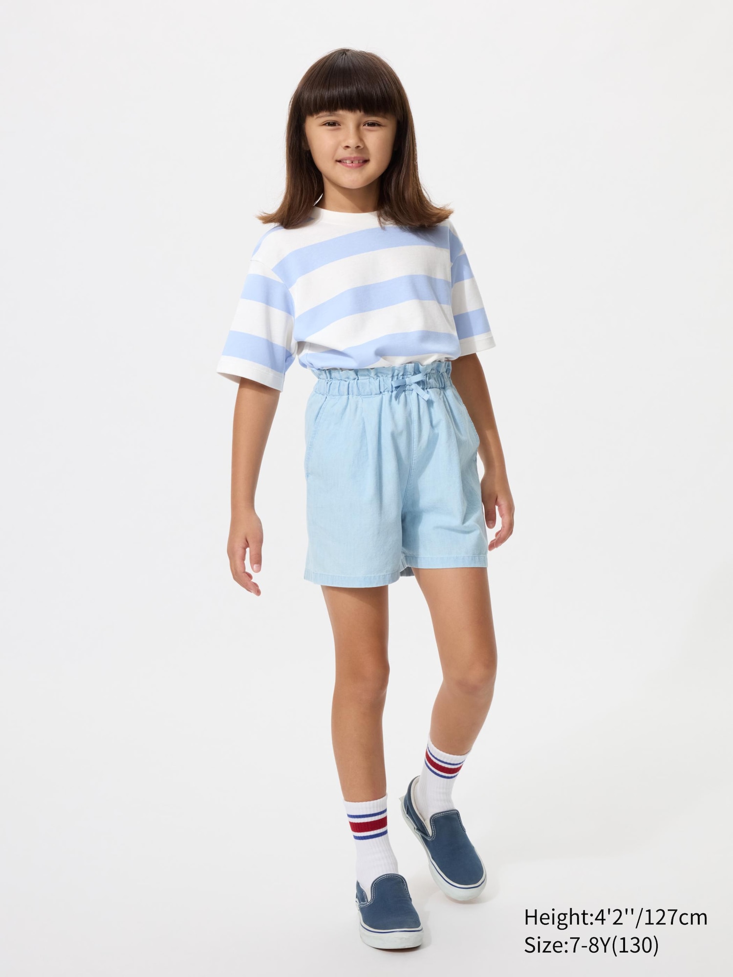 Шорты для девочки (шамбре)