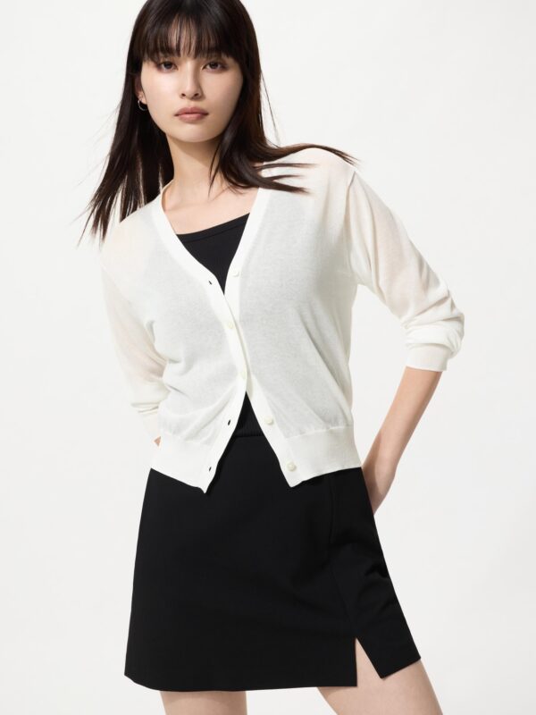 Лёгкий кардиган с V-образным вырезом