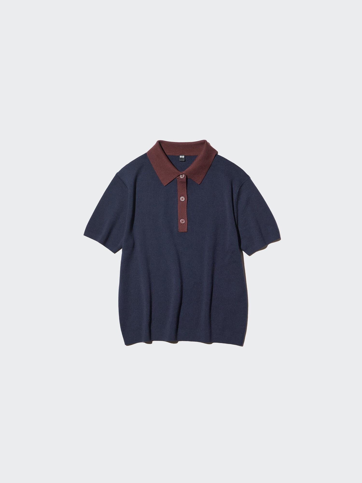 Поло свитер (короткий рукав) цветной блок