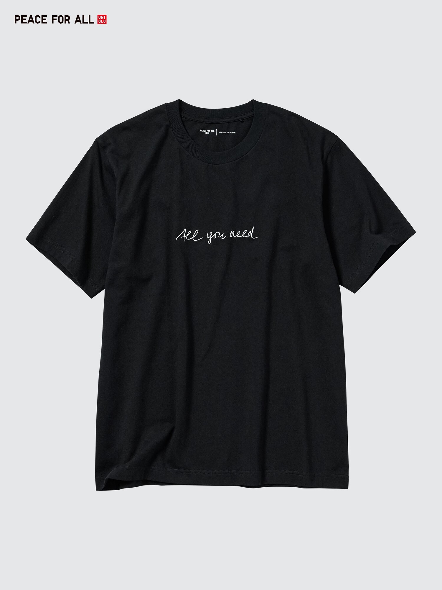 Футболка с принтом «PEACE FOR ALL» (с коротким рукавом, крой регуляр) H&deM