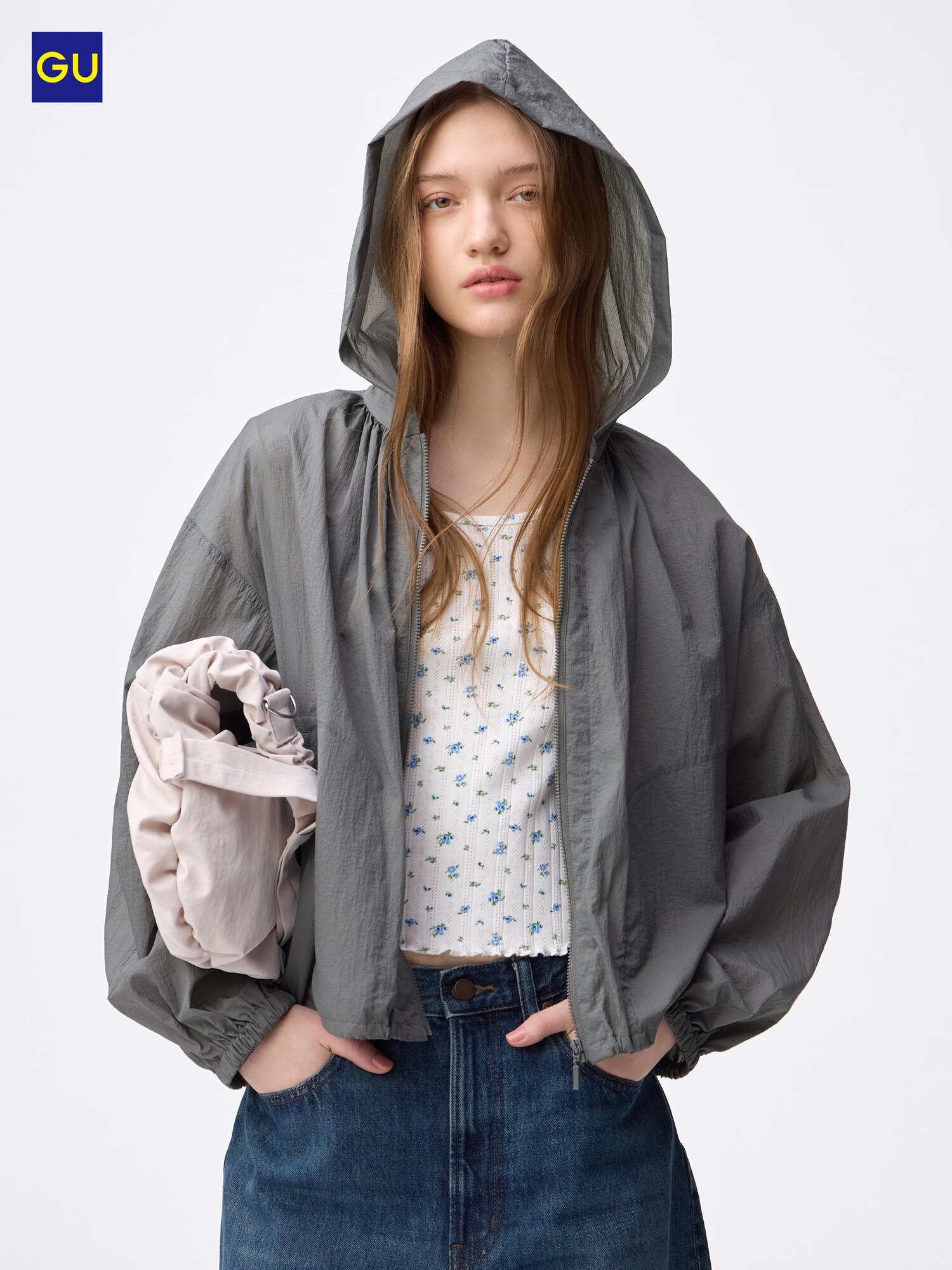 Легкая прозрачная куртка GU UV PROTECTION