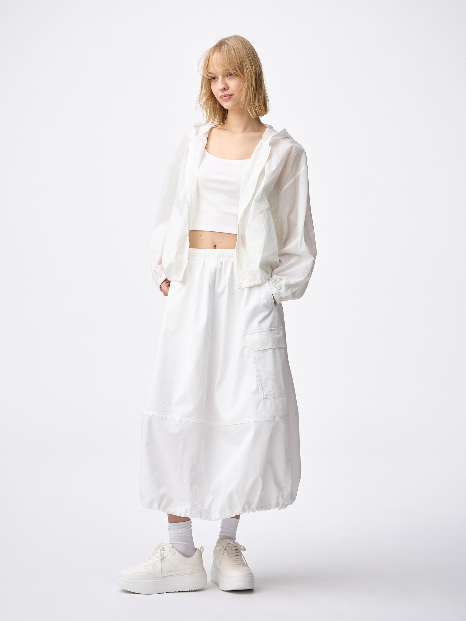 Легкая прозрачная куртка GU UV PROTECTION