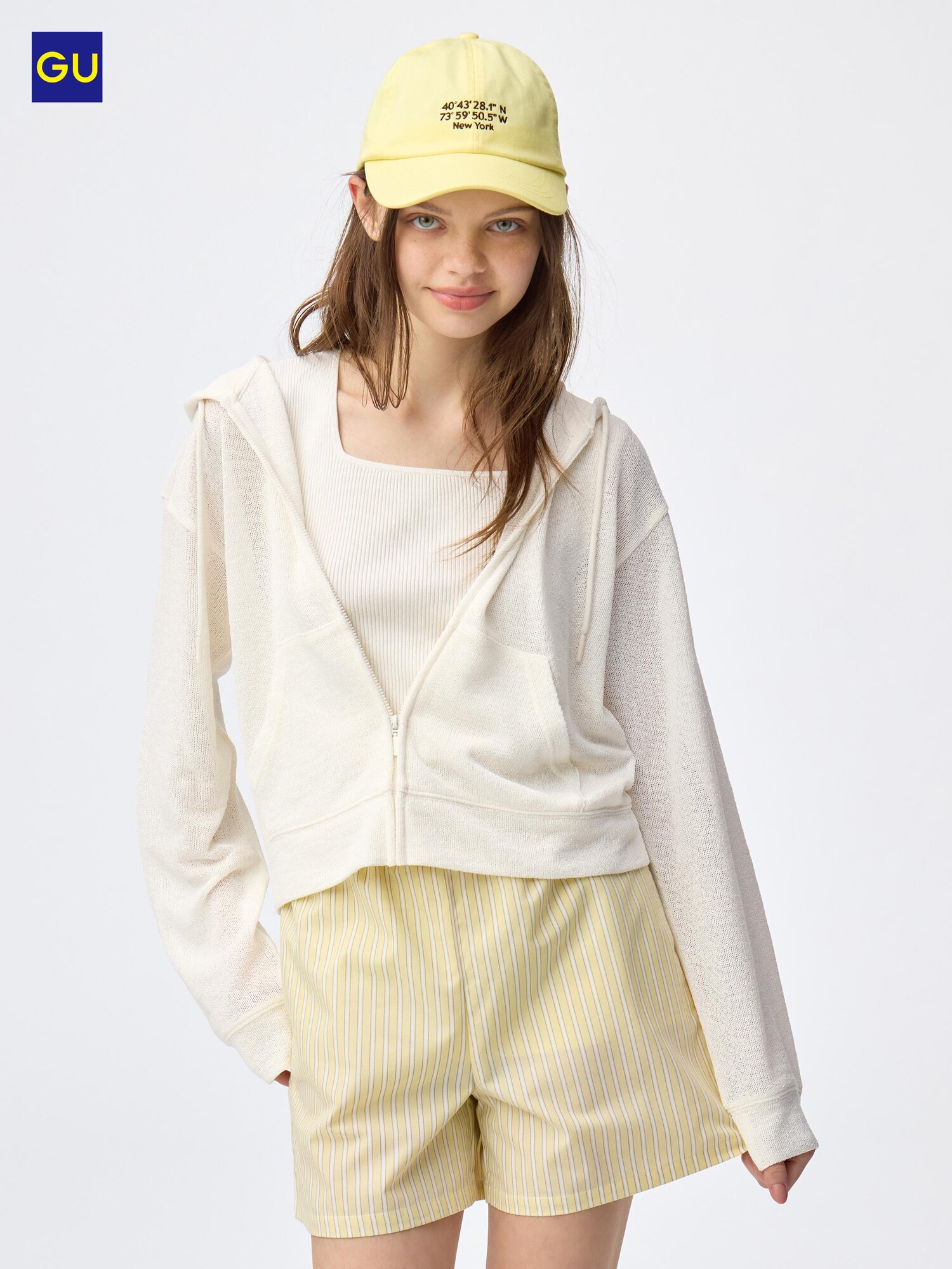 Худи из петельчатого трикотажа GU