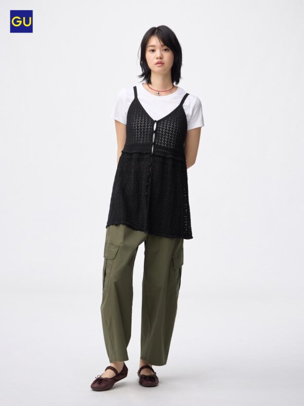 Трикотажный камзол с вышитыми узорами GU