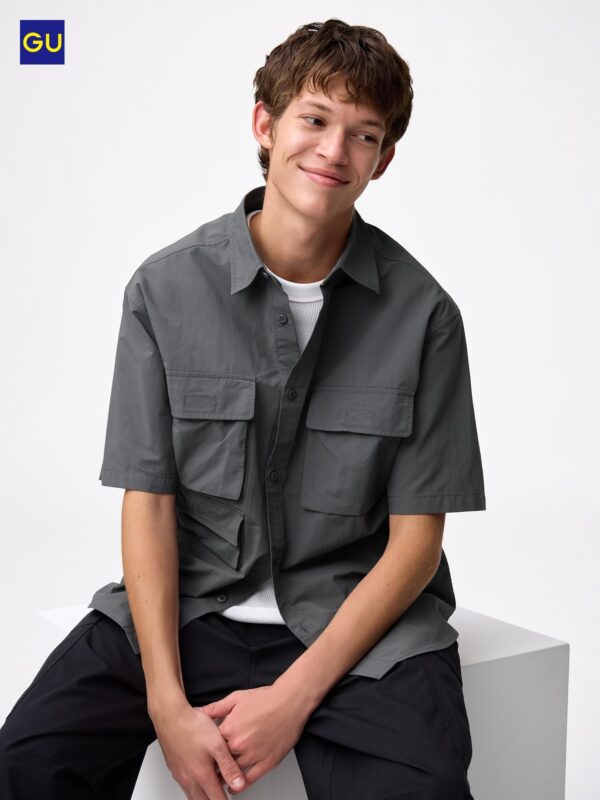 Футболка с карманом из нейлона GU (с коротким рукавом)