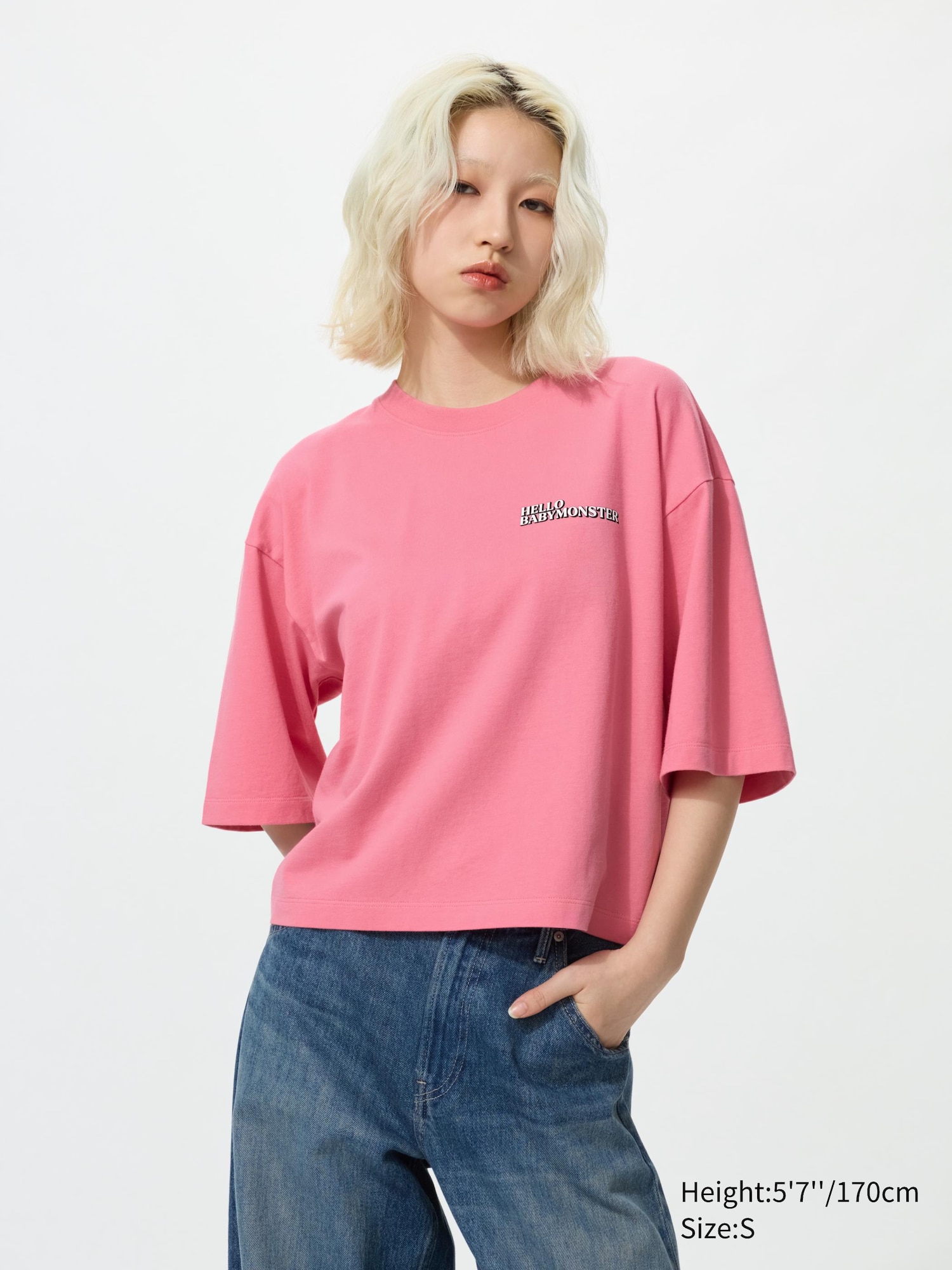 Футболка с графическим принтом BABYMONSTER (с коротким рукавом)