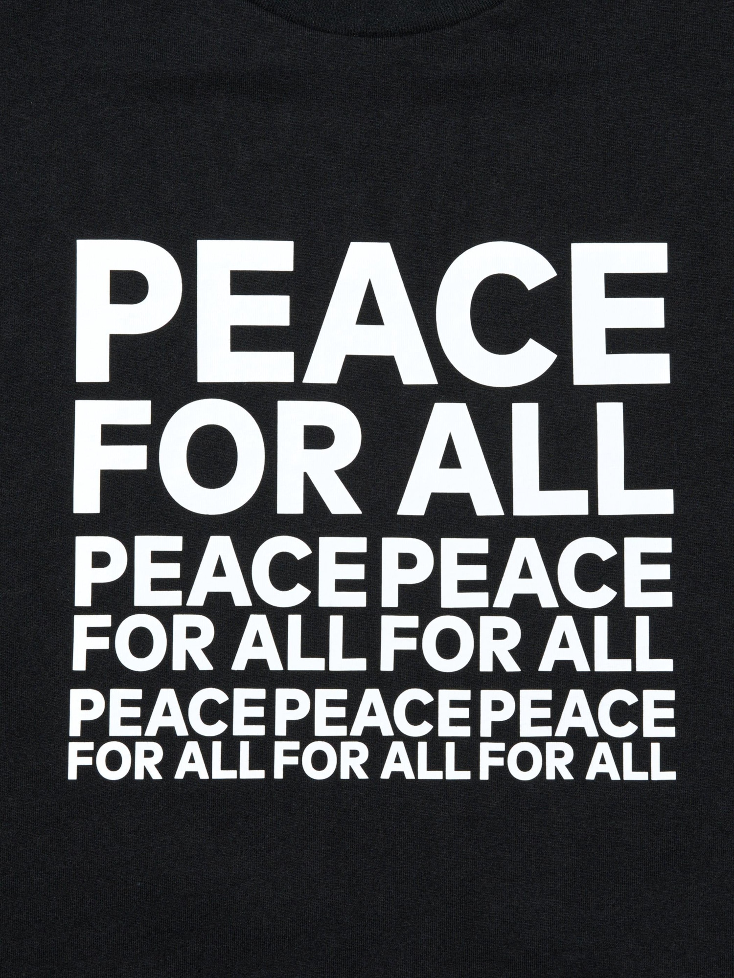 Футболка с графическим принтом PEACE FOR ALL (с коротким рукавом, прямой крой) Касивы Сато