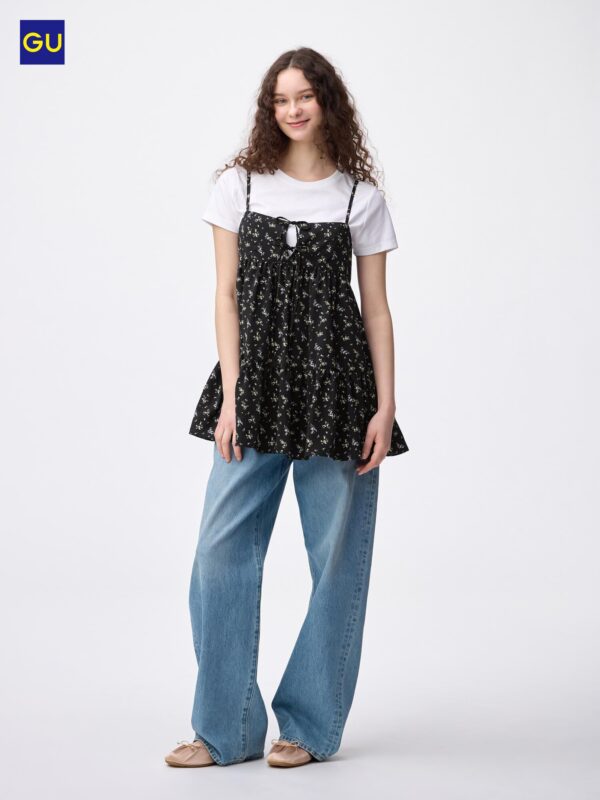 Туника-камисоль с цветочным принтом GU