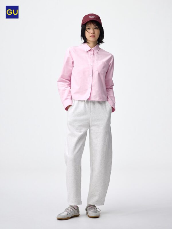 Свитшотные укороченные брюки GU