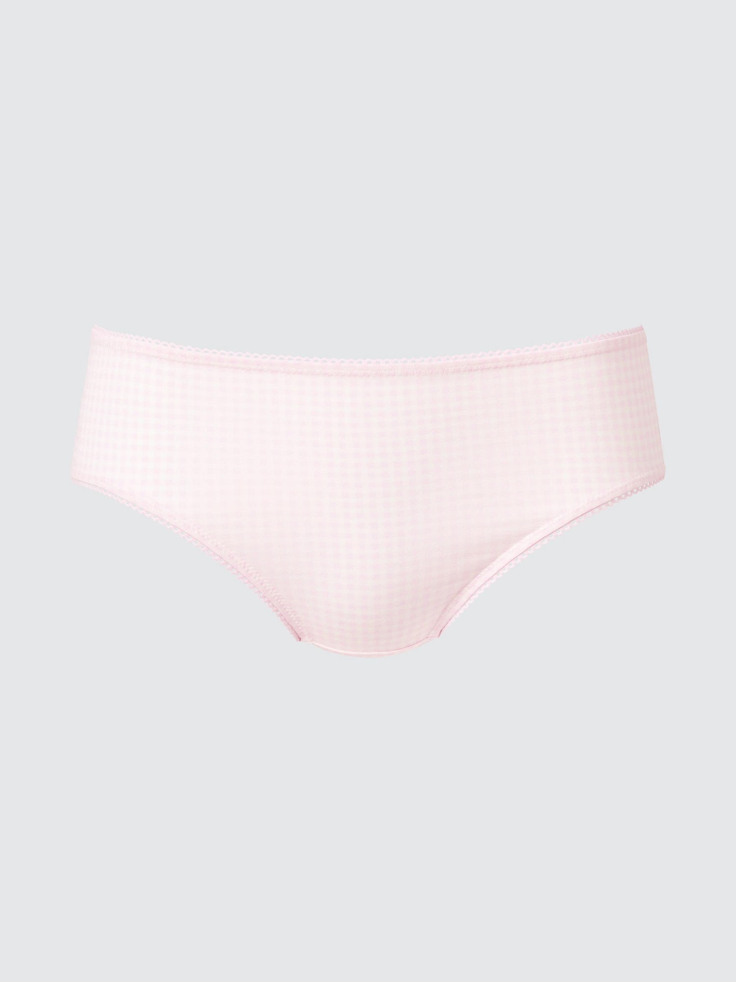 Шорты из мягкого модала (средняя талия) в клетку гингем